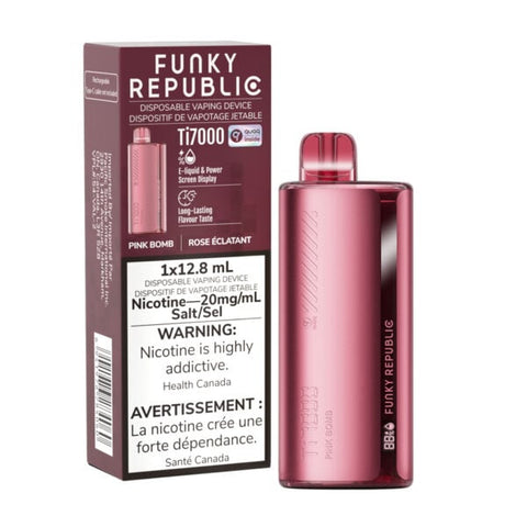 Pink Bomb Funky Republic Ti7000 Disposable Vape