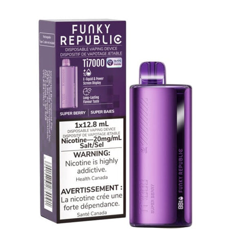 Super Berry Funky Republic Ti7000 Disposable Vape