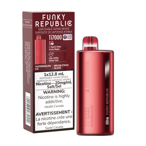 Watermelon Ice Funky Republic Ti7000 Disposable Vape