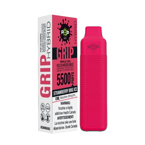 Strawberry BBG Ice Pop Hybrid Grip 5500 Disposable Vape