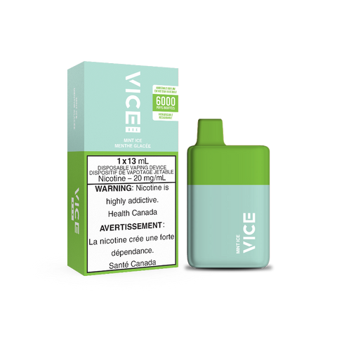 5 BUY AND GET 6TH FREE VICE BOX MINT ICE DISPOSABLE MISTER VAPOR CANADA    Same-day delivery within the zone and express shipping GTA, Scarborough, Brampton, Etobicoke, Mississauga, Markham, Richmond Hill, Ottawa, Montreal, Nova Scotia, PEI, Vancouver,  Vaughan, Toronto, York, North York, London, Kingston, Burlington, Hamilton, Quebec City, Halifax, St. John's, Fredericton, Ontario, Laval, Levis, Brossard, Sudbury, Trois-Rivieres,  Sherbrooke, Barrie, Orillia, Winnipeg, Alberta, B.C AND U.S.A