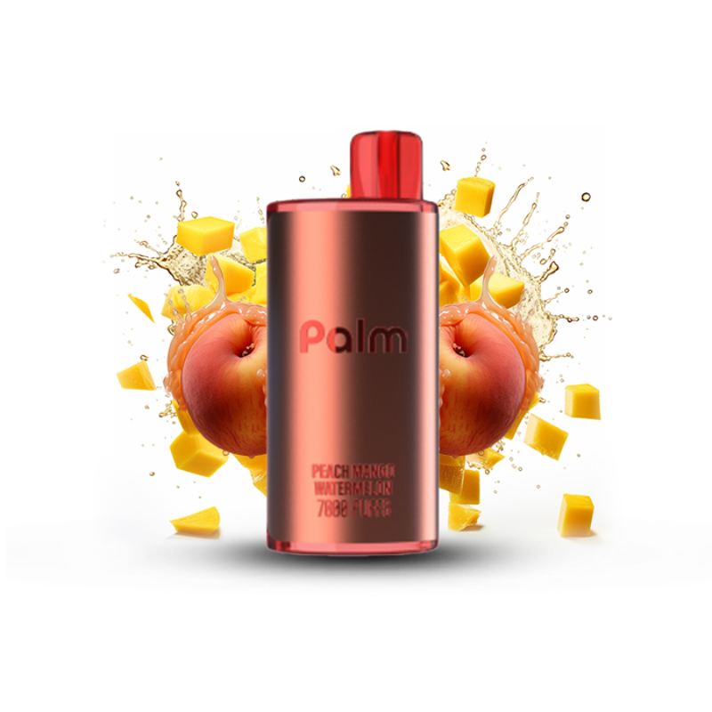 BUY NOW!!! POP PALM PEACH MANGO WATERMELON DISPOSABLE VAPE (7000 PUFFS) at Mister Vapor Canada