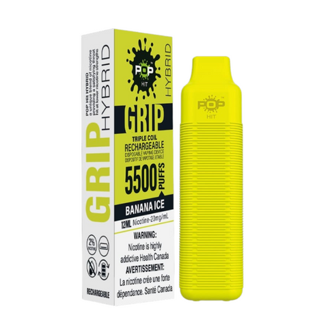 Banana Ice Pop Hybrid Grip 5500 Disposable Vape