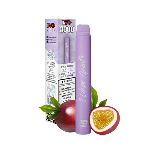 Passion Fruit IVG 3000 Disposable Vape