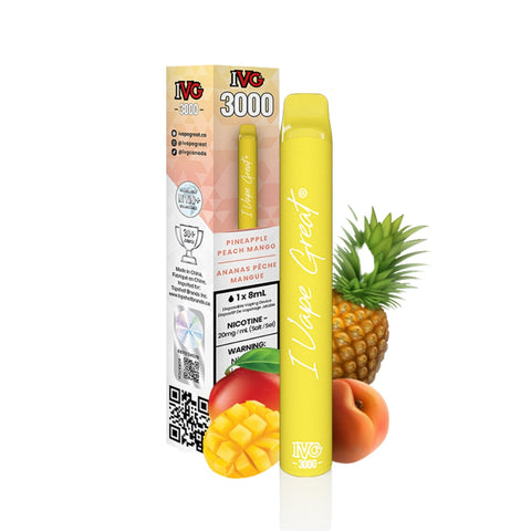 Pineapple Peach Mango IVG 3000 Disposable Vape