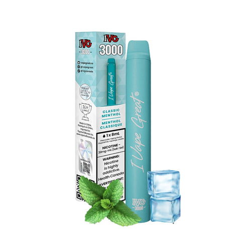 Classic Menthol IVG 3000 Disposable Vape