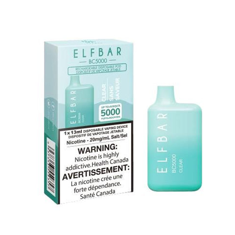 Clear Elf Bar BC5000 Disposable Vape