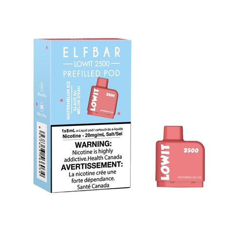 Watermelon Ice Elf Bar Lowit 2500 Prefilled Pod