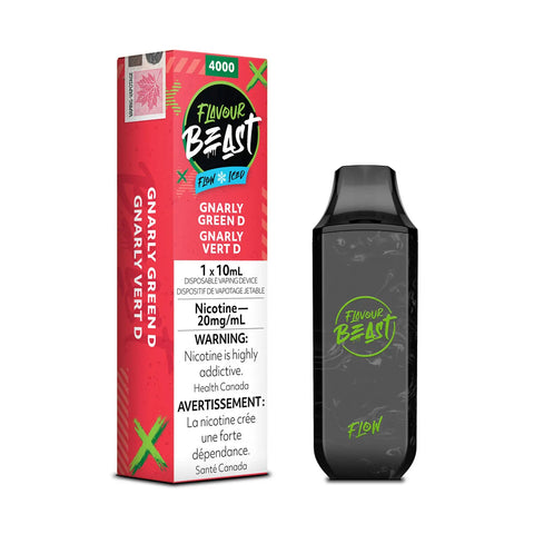 Gnarly Green D Iced Flavour Beast Flow 4000 Disposable Vape