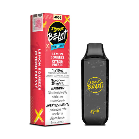 Lemon Squeeze Iced Flavour Beast Flow 4000 Disposable Vape