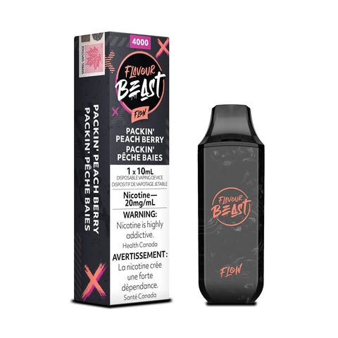 Pacckin Peach Berry Flavour Beast Flow 4000 Disposable Vape