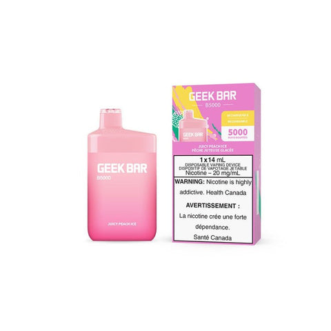 Juicy Peach Ice Geek Bar B5000 Disposable Vape