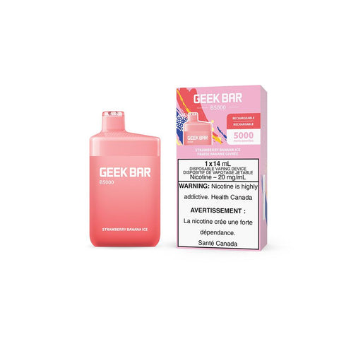 Strawberry Banana Ice Geek Bar B5000 Disposable Vape