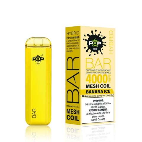 Banana Ice Pop Hybrid Bar 4000 Disposable Vape