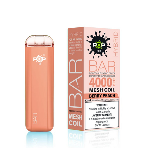 Berry Peach Pop Hybrid Bar 4000 Disposable Vape