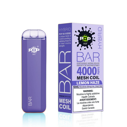 Lemon Haze Pop Hybrid Bar 4000 Disposable Vape