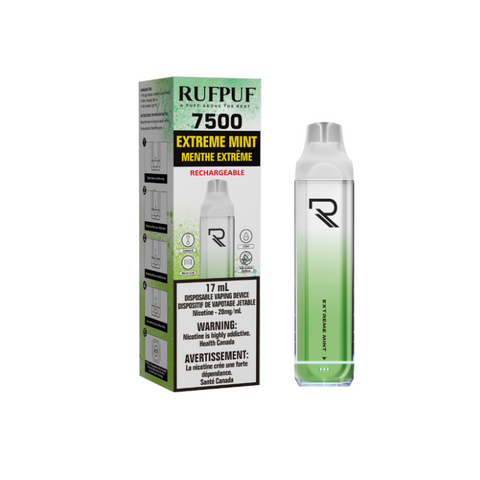 BEST VAPE SHOP RUFPUF EXTREME MINT DISPOSABLE (7500 PUFFS) MISTER VAPOR CANADA