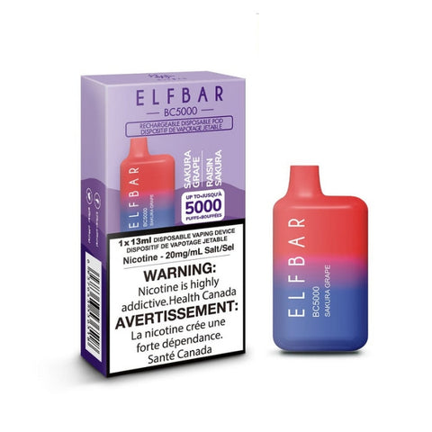 Sakura Grape Elf Bar BC5000 Disposable Vape