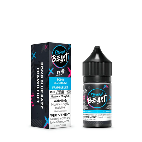 BUY NOW FLAVOUR BEAST E-LIQUID BOMB BLUE RAZZ SALT AT MISTER VAPOR CANADA