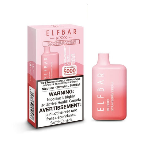 Strawberry Dream Elf Bar BC5000 Disposable Vape