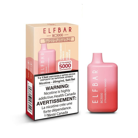 Strawberry Mango Elf Bar BC5000 Disposable Vape