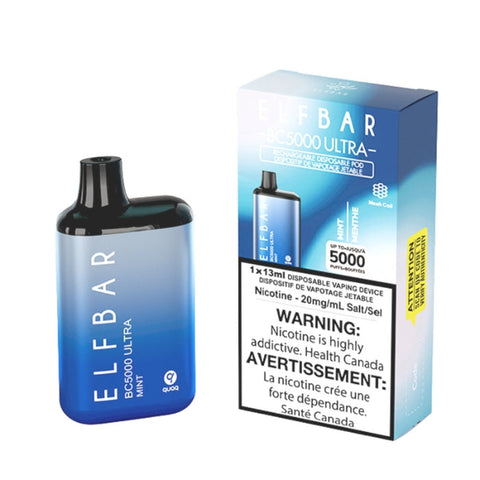 Mint Elf Bar BC5000 Ultra Disposable Vape