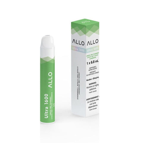 Lemon Lime Cranberry Allo Ultra 1600 Disposable Vape