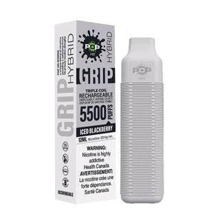 Iced Blackberry Pop Hybrid Grip 5500 Disposable Vape