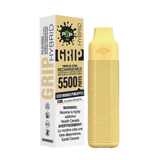 Iced Mango Pineapple Pop Hybrid Grip 5500 Disposable Vape